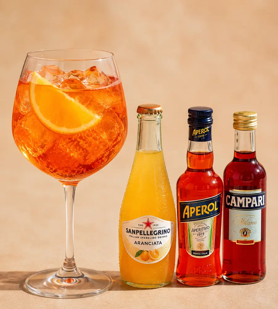 Aranciata con aperol/campari