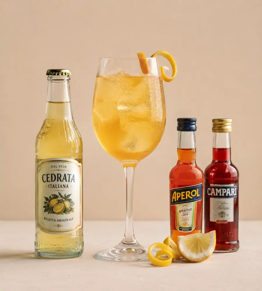 Cedrata con aperol/campari
